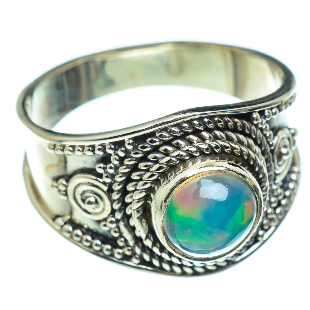 Ethiopian Opal Rings handcrafted by Ana Silver Co - RING46837