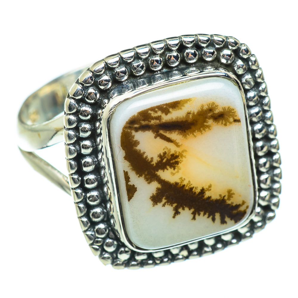 Scenic Dendritic Agate Rings handcrafted by Ana Silver Co - RING46859
