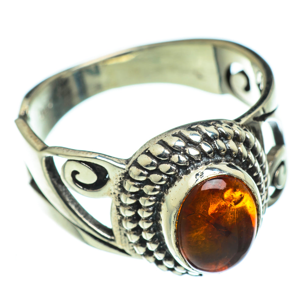 Baltic Amber Rings handcrafted by Ana Silver Co - RING46874