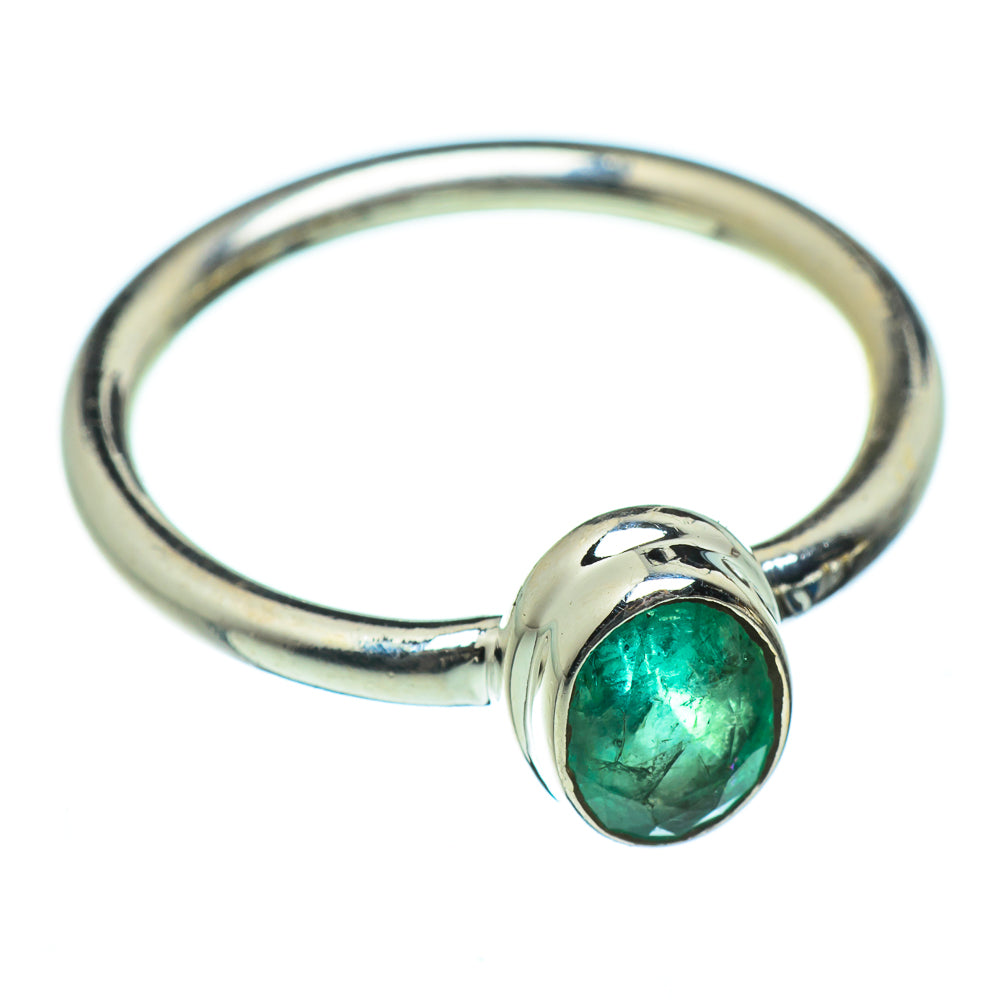 Zambian Emerald Rings handcrafted by Ana Silver Co - RING46893