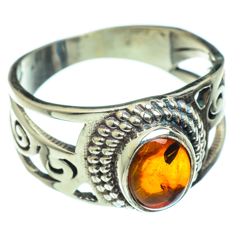 Baltic Amber Rings handcrafted by Ana Silver Co - RING46901