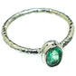 Zambian Emerald Rings handcrafted by Ana Silver Co - RING46915