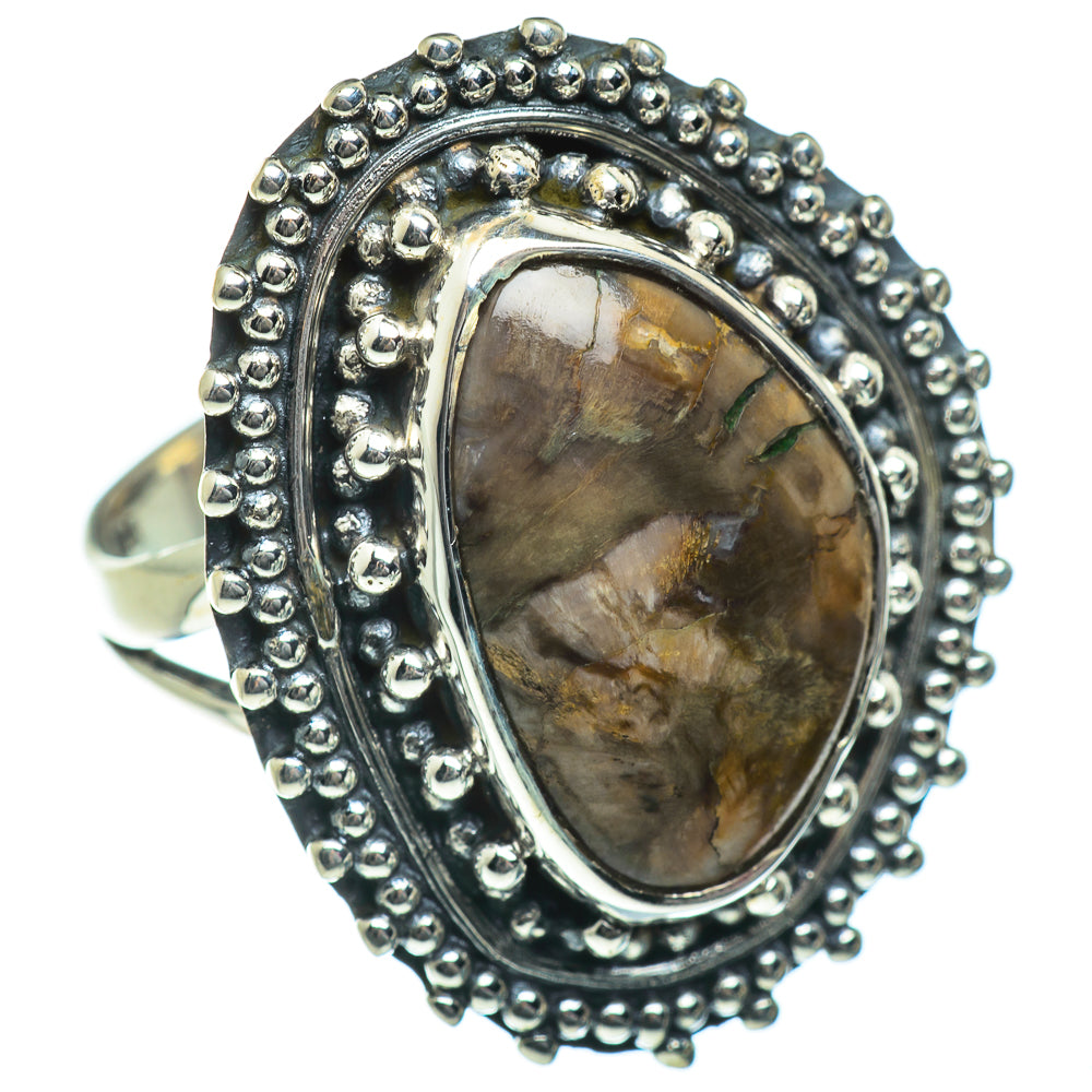 Petrified Wood Rings handcrafted by Ana Silver Co - RING46918