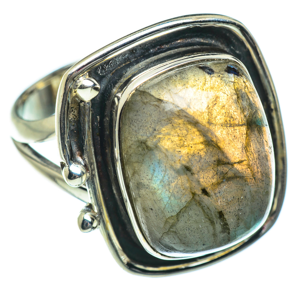 Labradorite Rings handcrafted by Ana Silver Co - RING46933