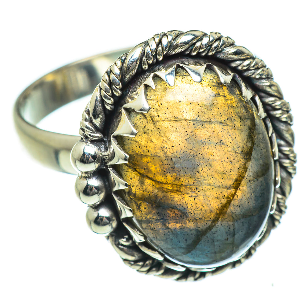 Labradorite Rings handcrafted by Ana Silver Co - RING46965