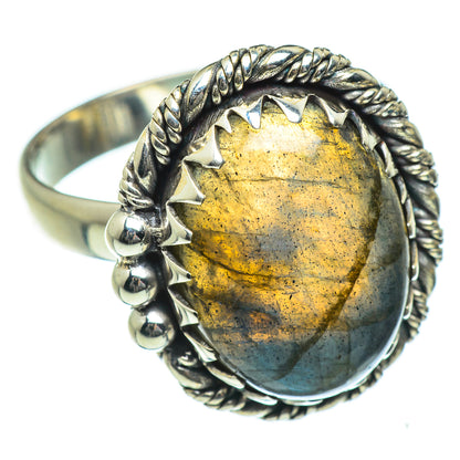 Labradorite Rings handcrafted by Ana Silver Co - RING46965