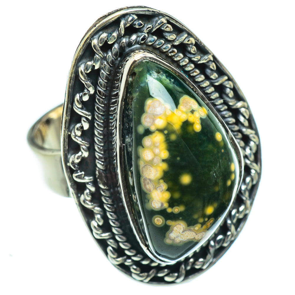 Ocean Jasper Rings handcrafted by Ana Silver Co - RING46986