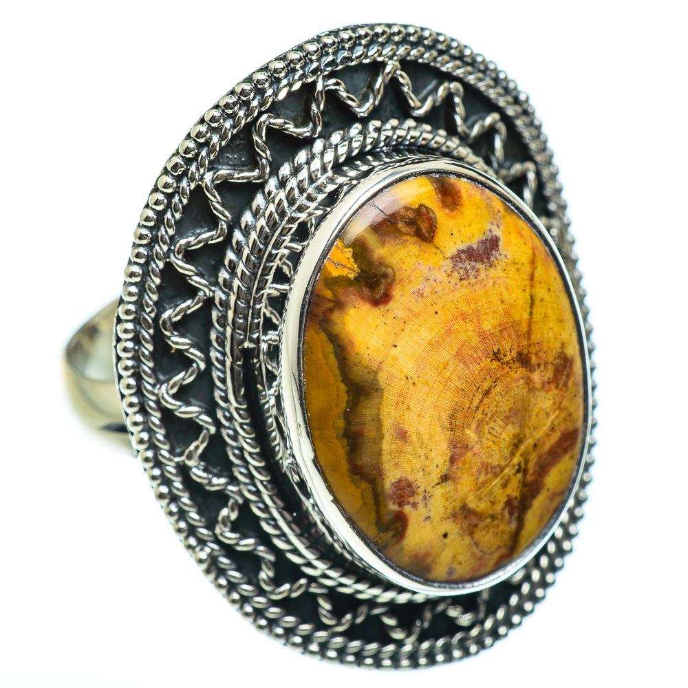 Petrified Wood Rings handcrafted by Ana Silver Co - RING47063