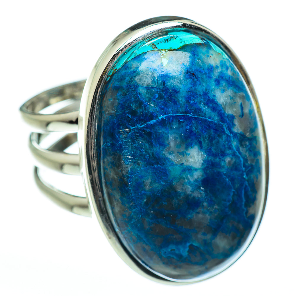 Chrysocolla In Quartz Rings handcrafted by Ana Silver Co - RING47122