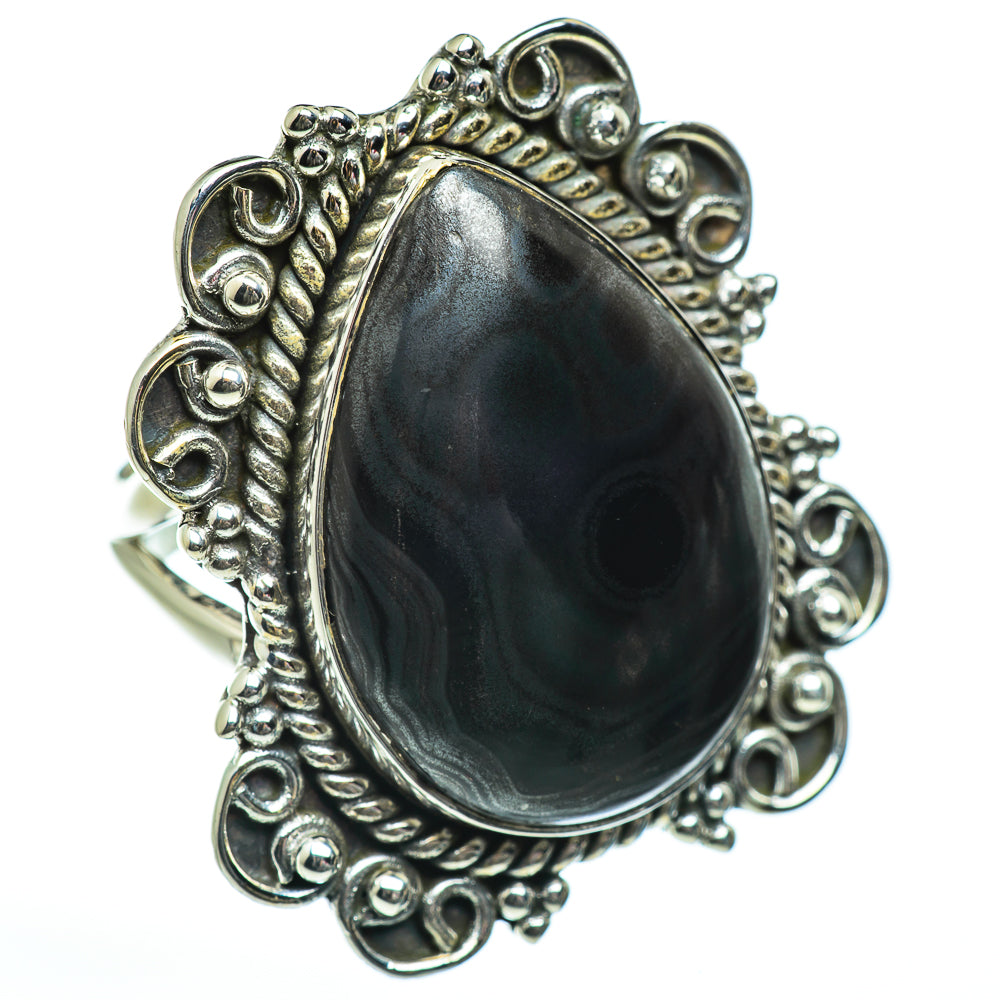 Psilomelane Rings handcrafted by Ana Silver Co - RING47184