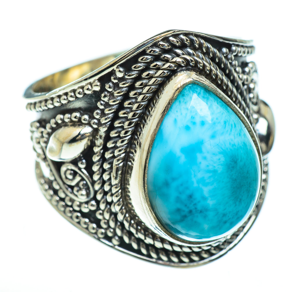 Larimar Rings handcrafted by Ana Silver Co - RING47207
