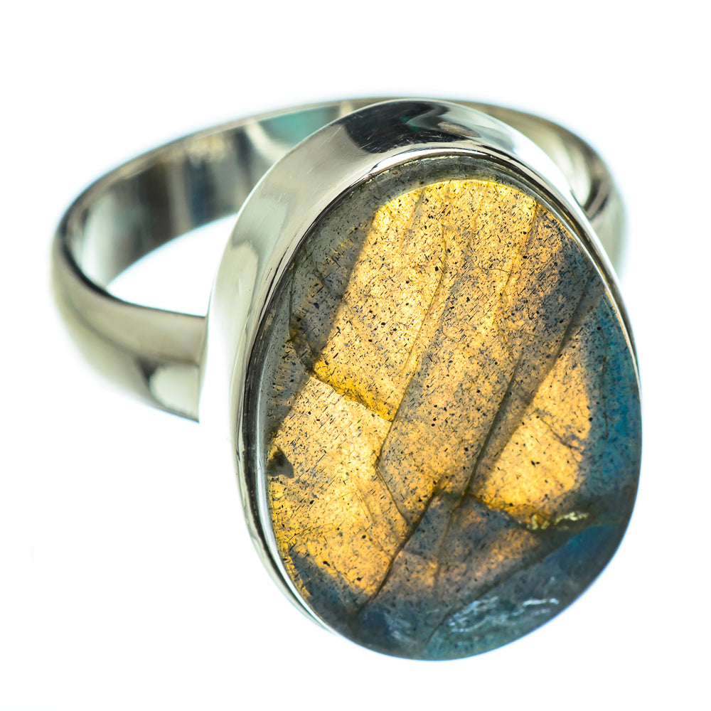 Labradorite Rings handcrafted by Ana Silver Co - RING47237