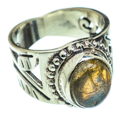 Labradorite Rings handcrafted by Ana Silver Co - RING47241