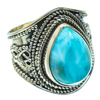 Larimar Rings handcrafted by Ana Silver Co - RING47268