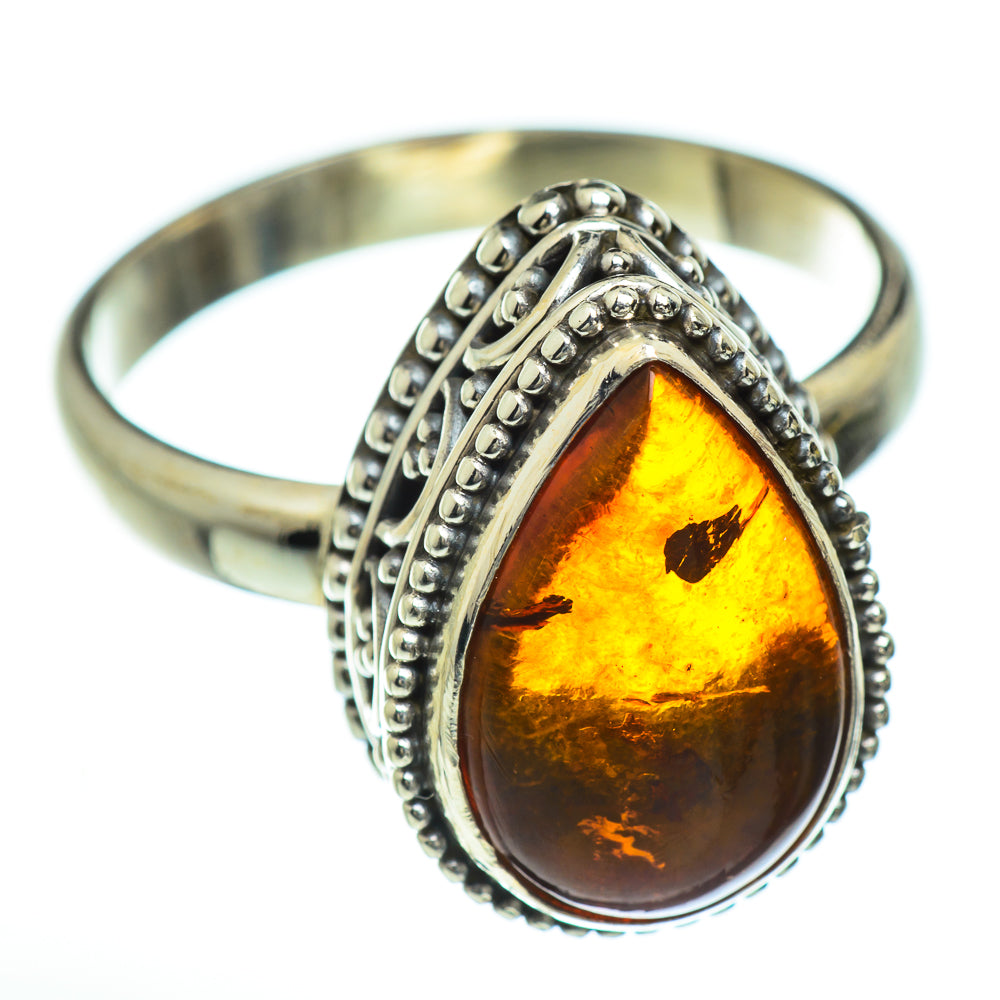 Baltic Amber Rings handcrafted by Ana Silver Co - RING47338