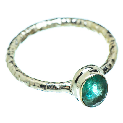 Zambian Emerald Rings handcrafted by Ana Silver Co - RING47390