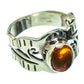 Baltic Amber Rings handcrafted by Ana Silver Co - RING47393