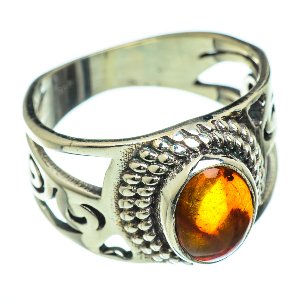 Baltic Amber Rings handcrafted by Ana Silver Co - RING47395