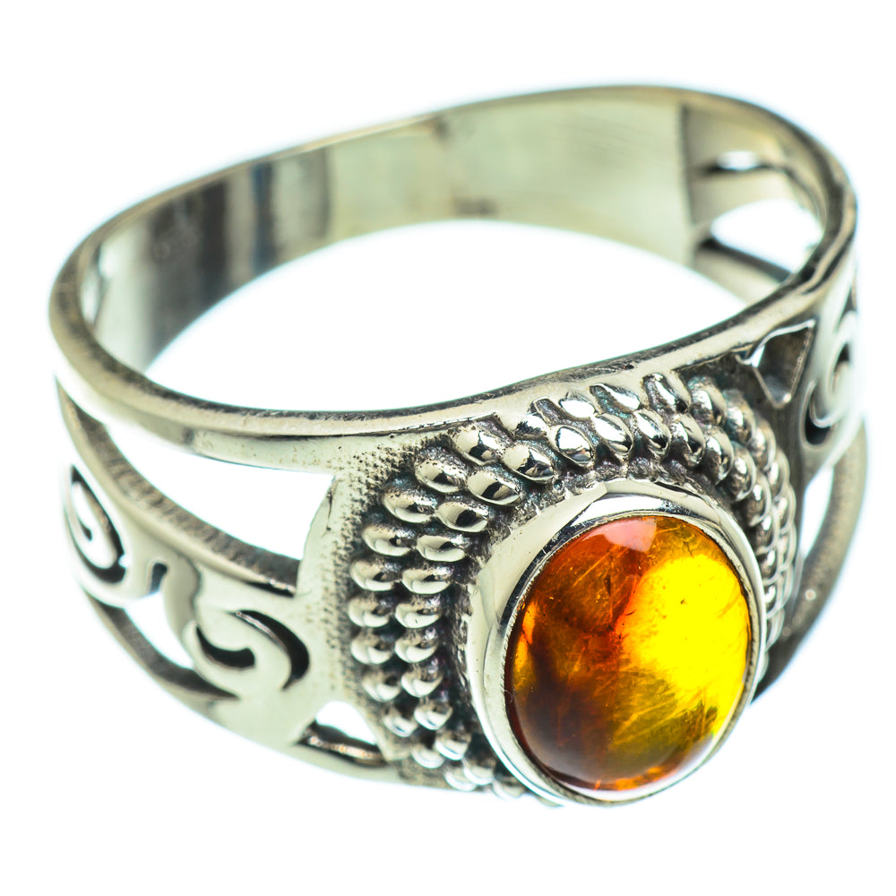Baltic Amber Rings handcrafted by Ana Silver Co - RING47418