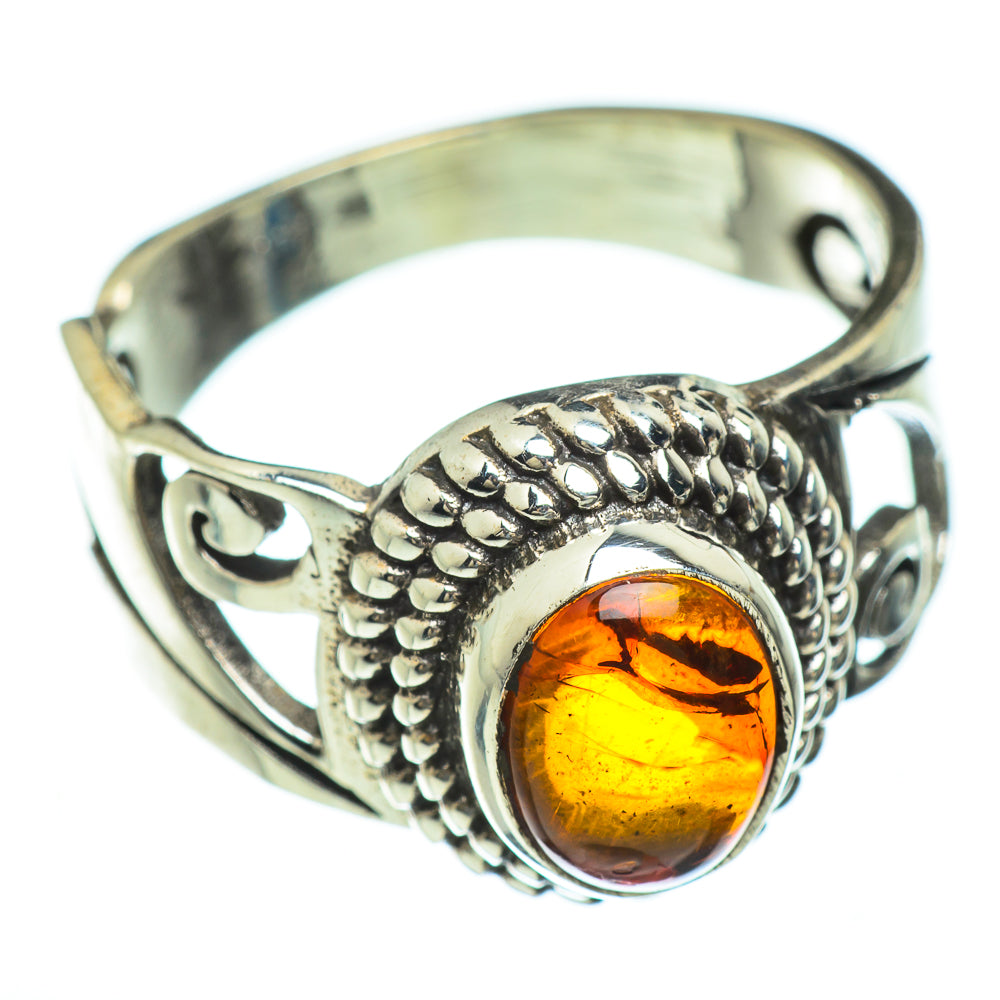 Baltic Amber Rings handcrafted by Ana Silver Co - RING47442