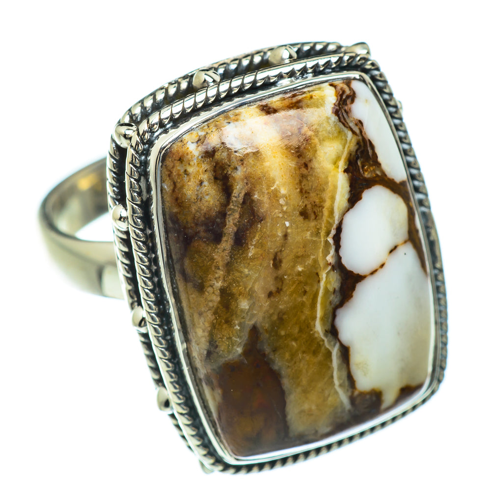 Peanut Wood Jasper Rings handcrafted by Ana Silver Co - RING47473