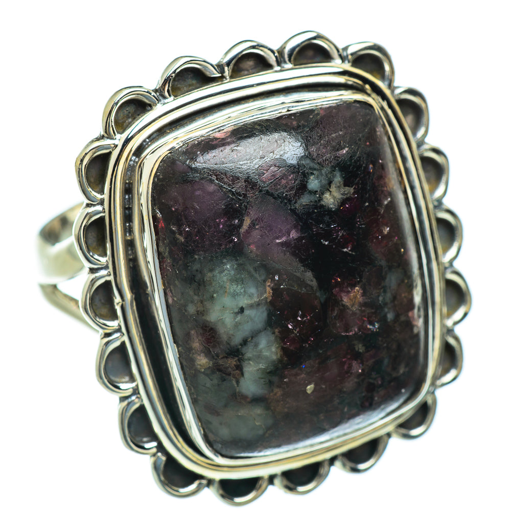 Russian Eudialyte Rings handcrafted by Ana Silver Co - RING47477