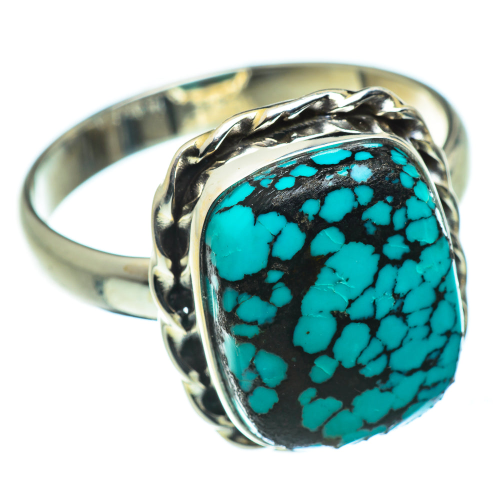 Tibetan Turquoise Rings handcrafted by Ana Silver Co - RING47496
