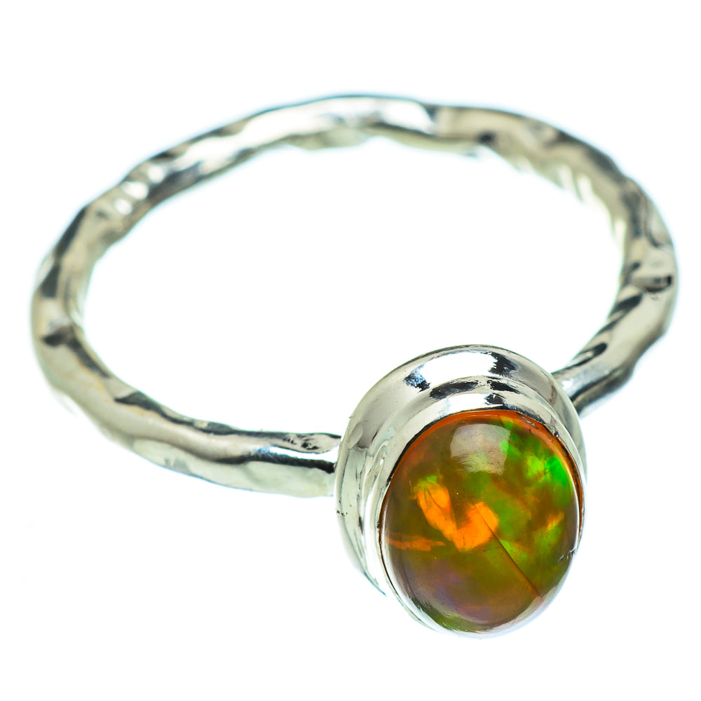 Ethiopian Opal Rings handcrafted by Ana Silver Co - RING47523