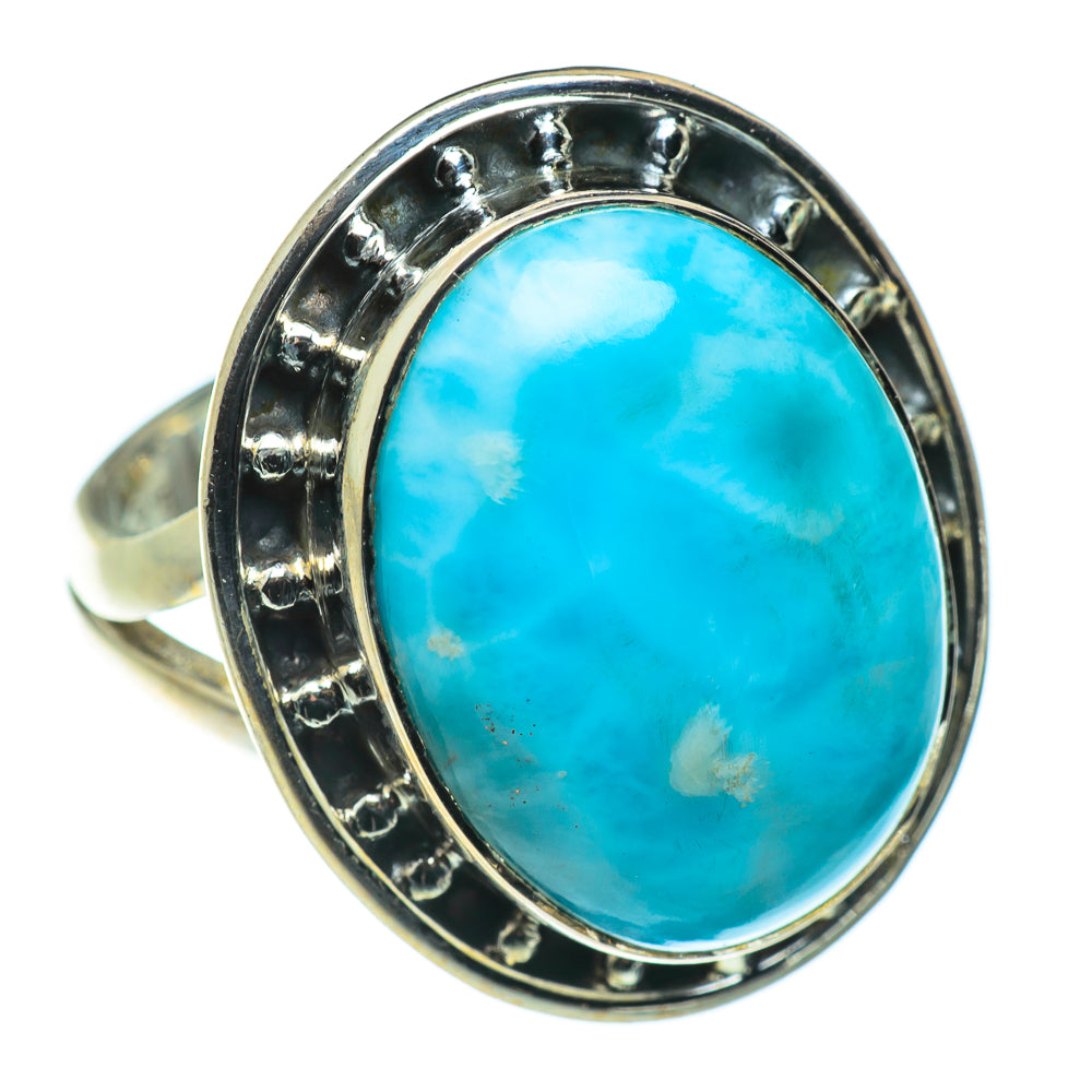 Larimar Rings handcrafted by Ana Silver Co - RING47565