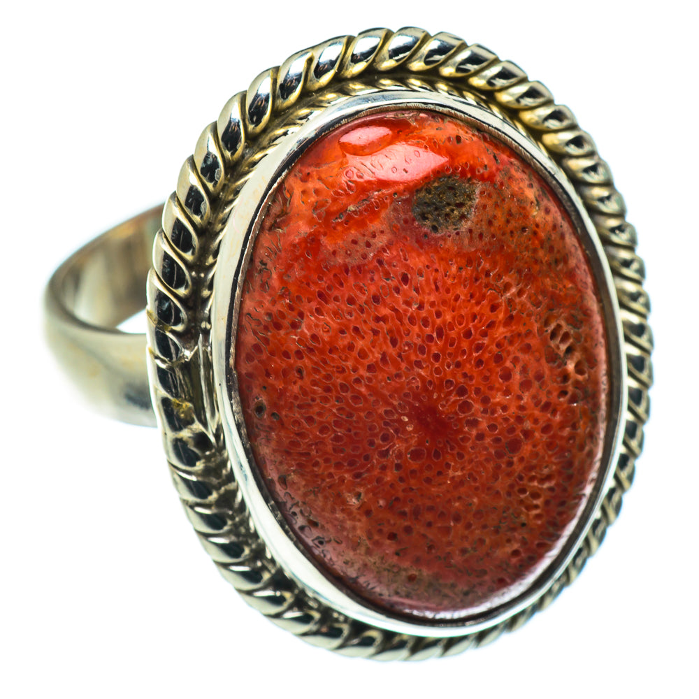 Sponge Coral Rings handcrafted by Ana Silver Co - RING47573