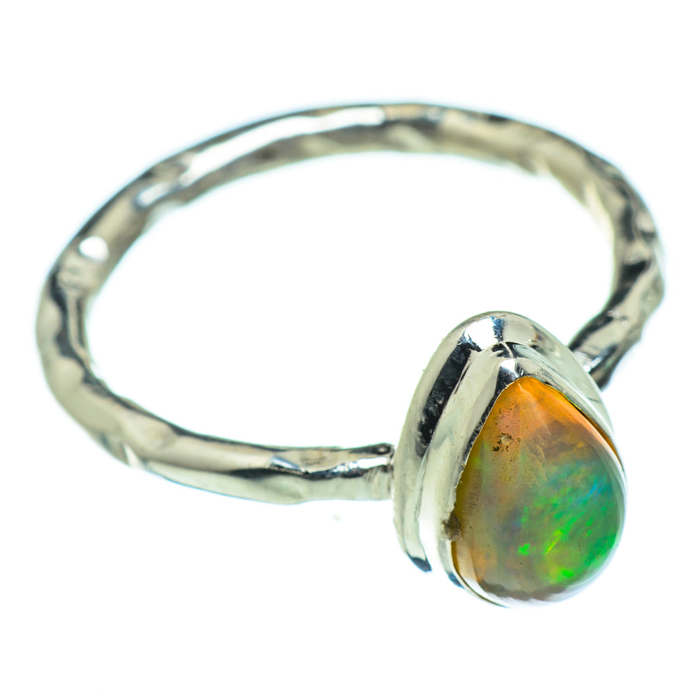Ethiopian Opal Rings handcrafted by Ana Silver Co - RING47588
