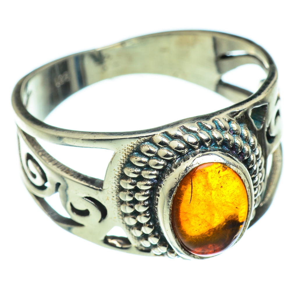 Baltic Amber Rings handcrafted by Ana Silver Co - RING47604