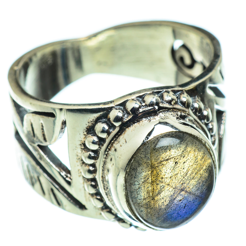 Labradorite Rings handcrafted by Ana Silver Co - RING47623