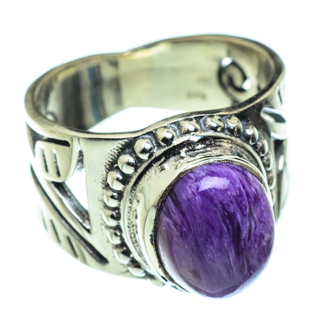 Charoite Rings handcrafted by Ana Silver Co - RING47698