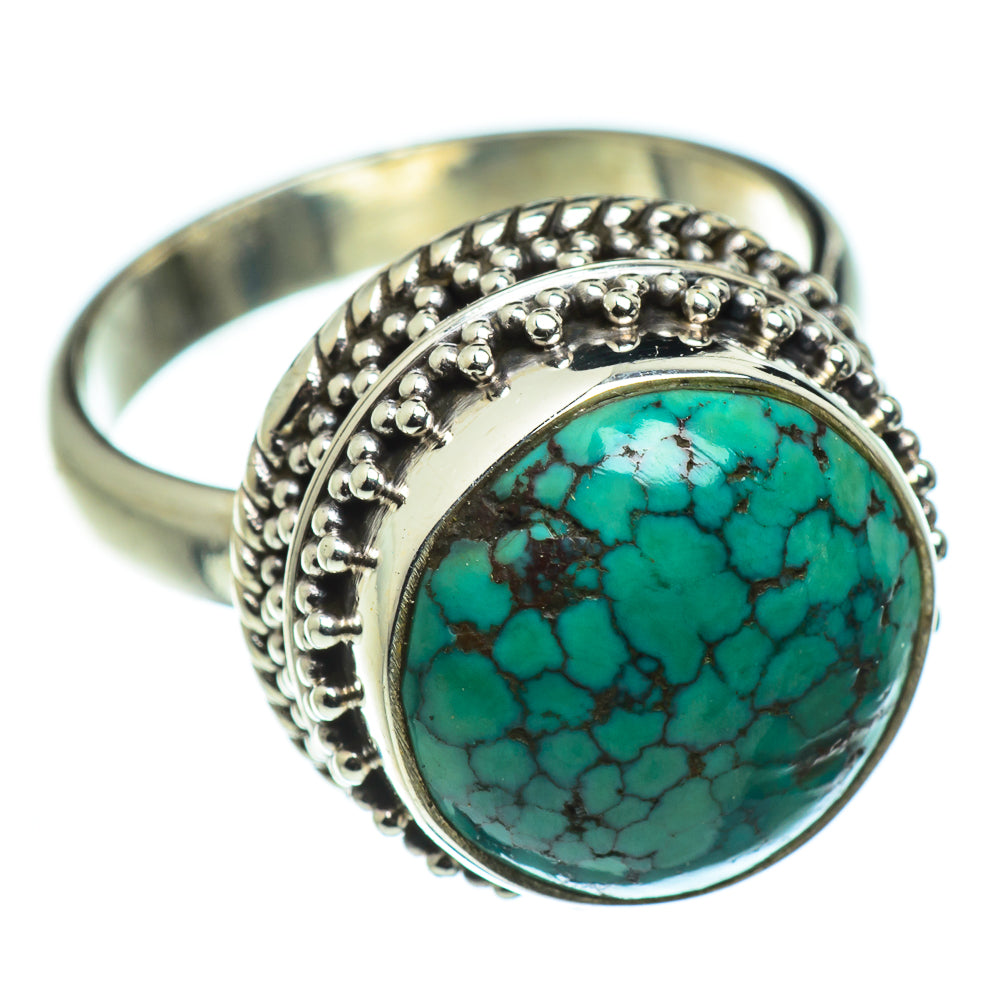 Tibetan Turquoise Rings handcrafted by Ana Silver Co - RING47714