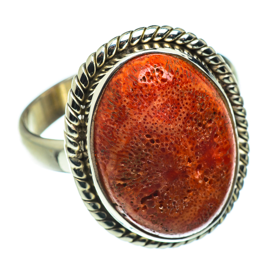 Sponge Coral Rings handcrafted by Ana Silver Co - RING47749