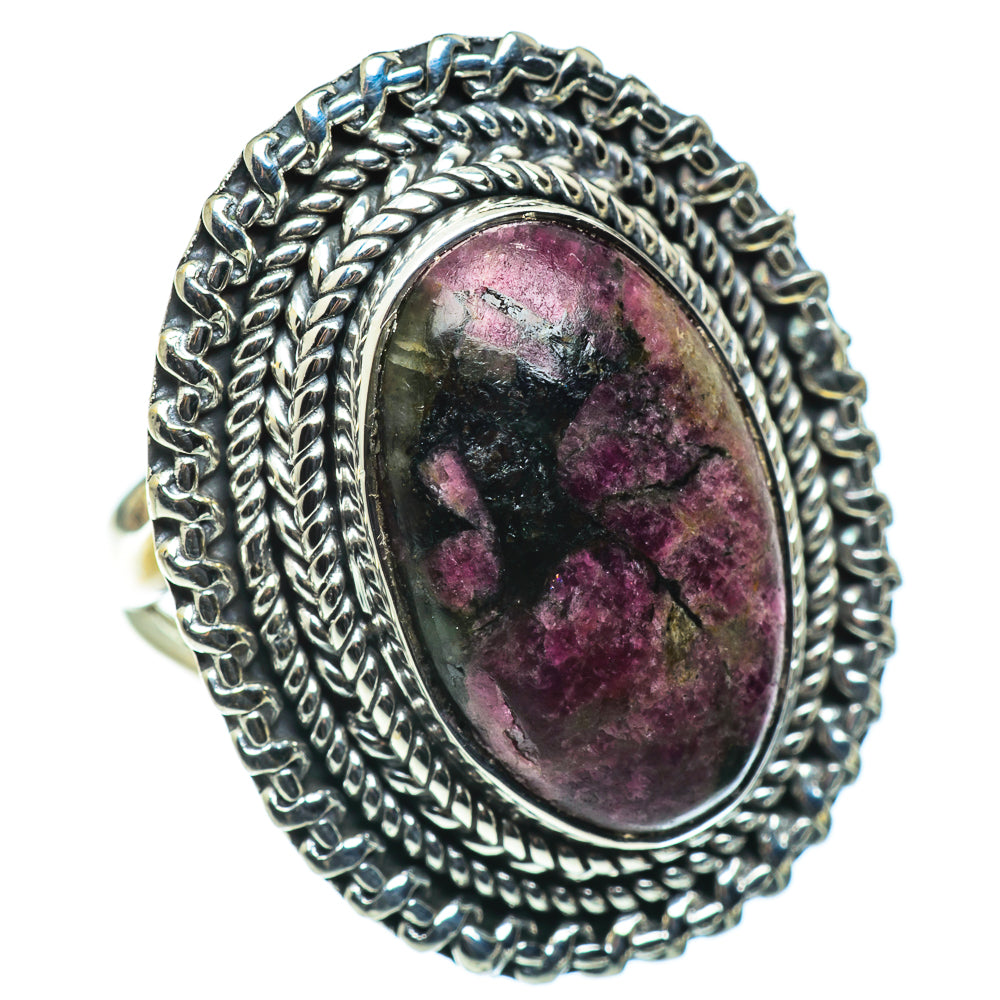 Russian Eudialyte Rings handcrafted by Ana Silver Co - RING47863