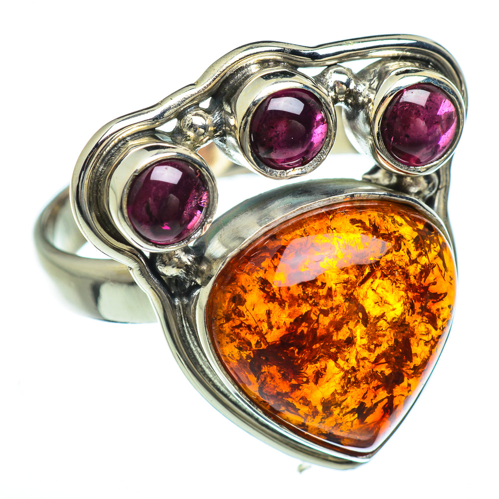 Baltic Amber Rings handcrafted by Ana Silver Co - RING47905