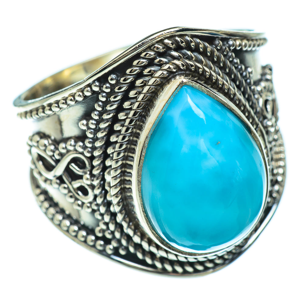 Larimar Rings handcrafted by Ana Silver Co - RING47921