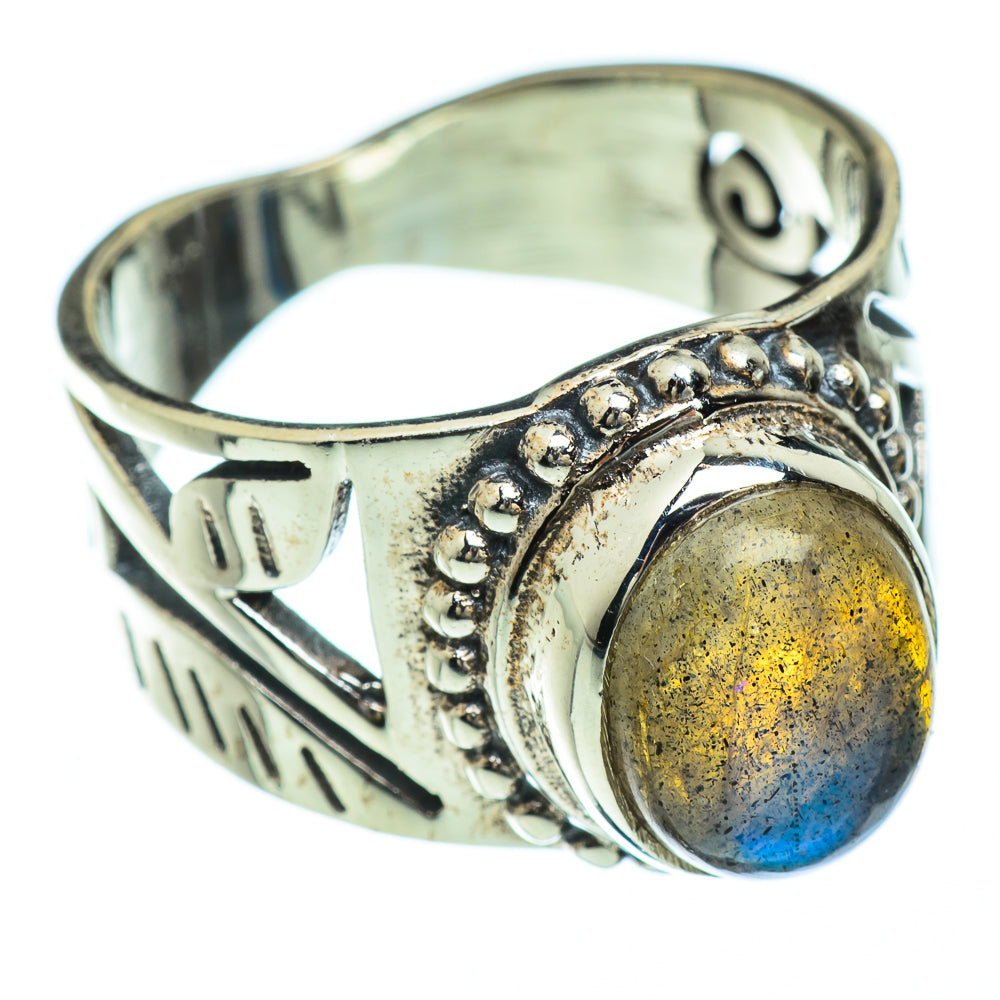 Labradorite Rings handcrafted by Ana Silver Co - RING47956