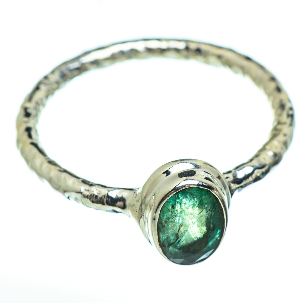 Zambian Emerald Rings handcrafted by Ana Silver Co - RING47996