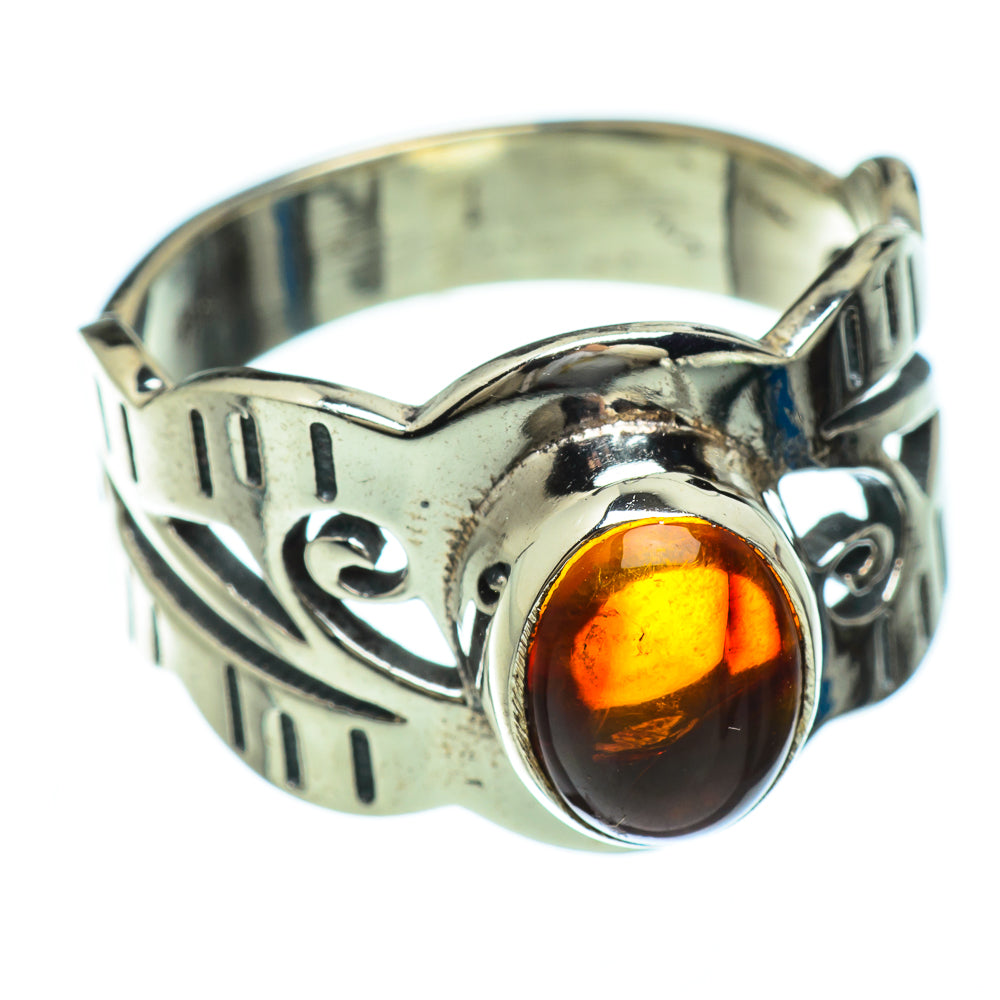 Baltic Amber Rings handcrafted by Ana Silver Co - RING48038