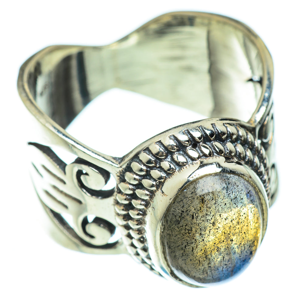 Labradorite Rings handcrafted by Ana Silver Co - RING48061