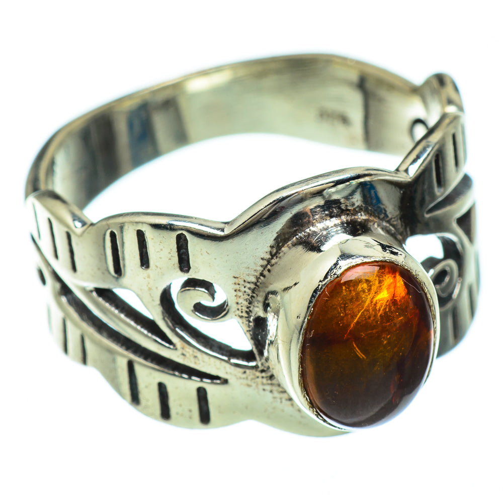 Baltic Amber Rings handcrafted by Ana Silver Co - RING48071