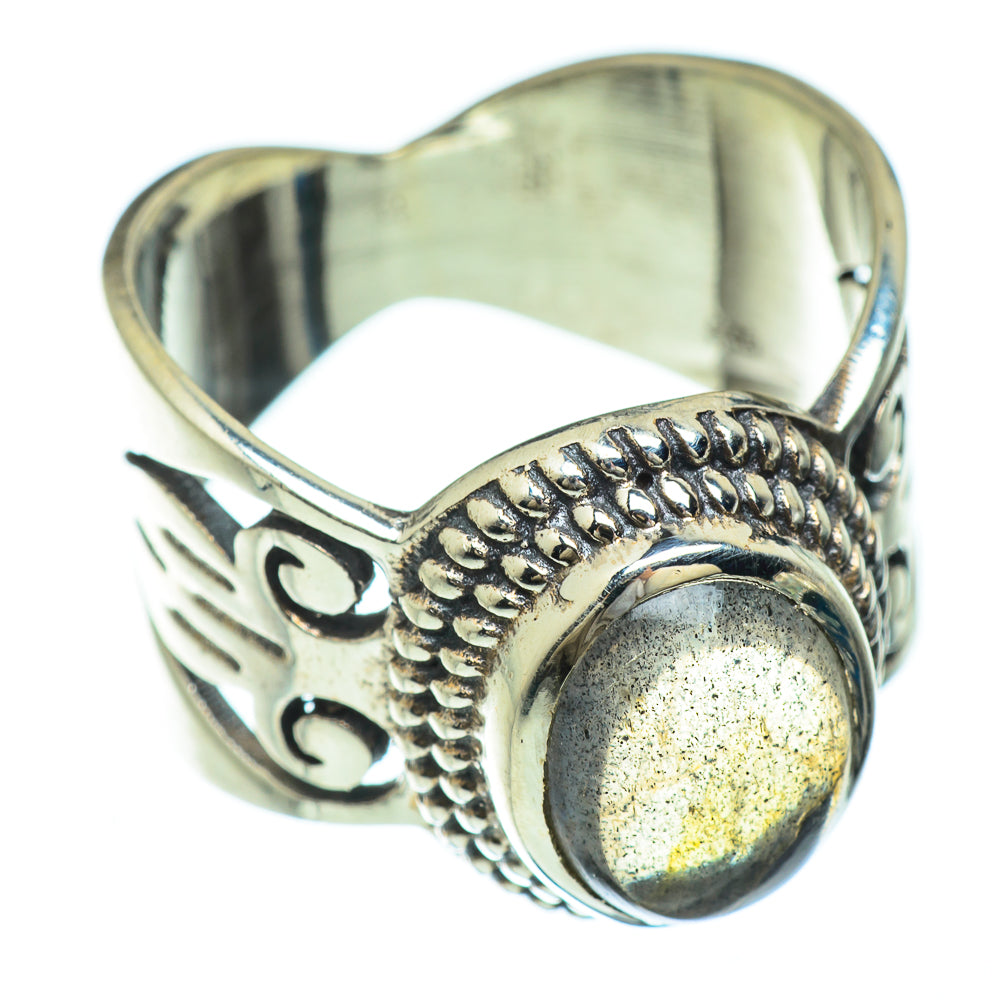 Labradorite Rings handcrafted by Ana Silver Co - RING48086