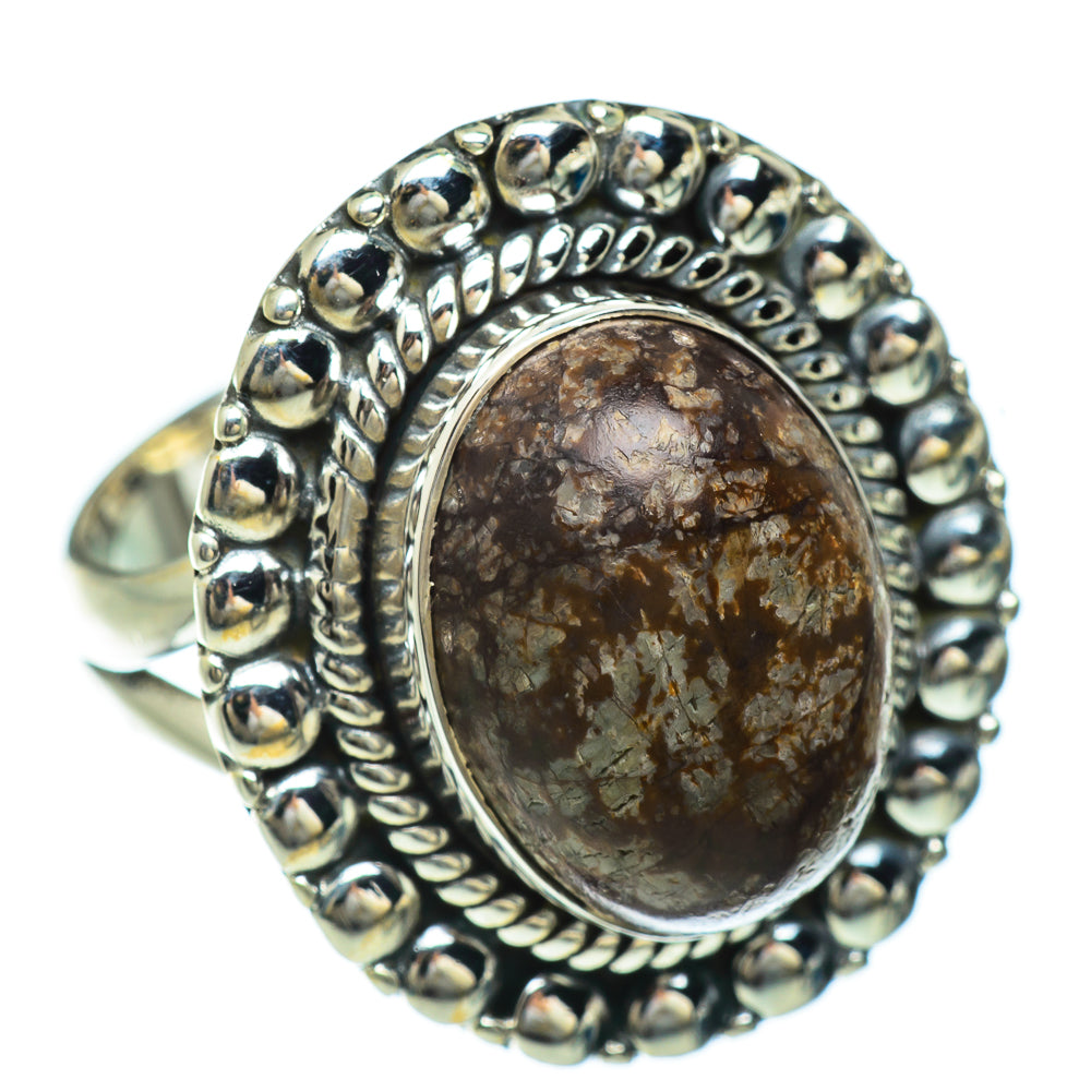 Fossil Coral Rings handcrafted by Ana Silver Co - RING48181 - Photo 2