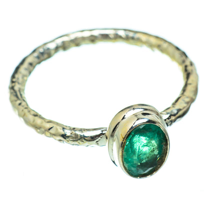 Zambian Emerald Rings handcrafted by Ana Silver Co - RING48232
