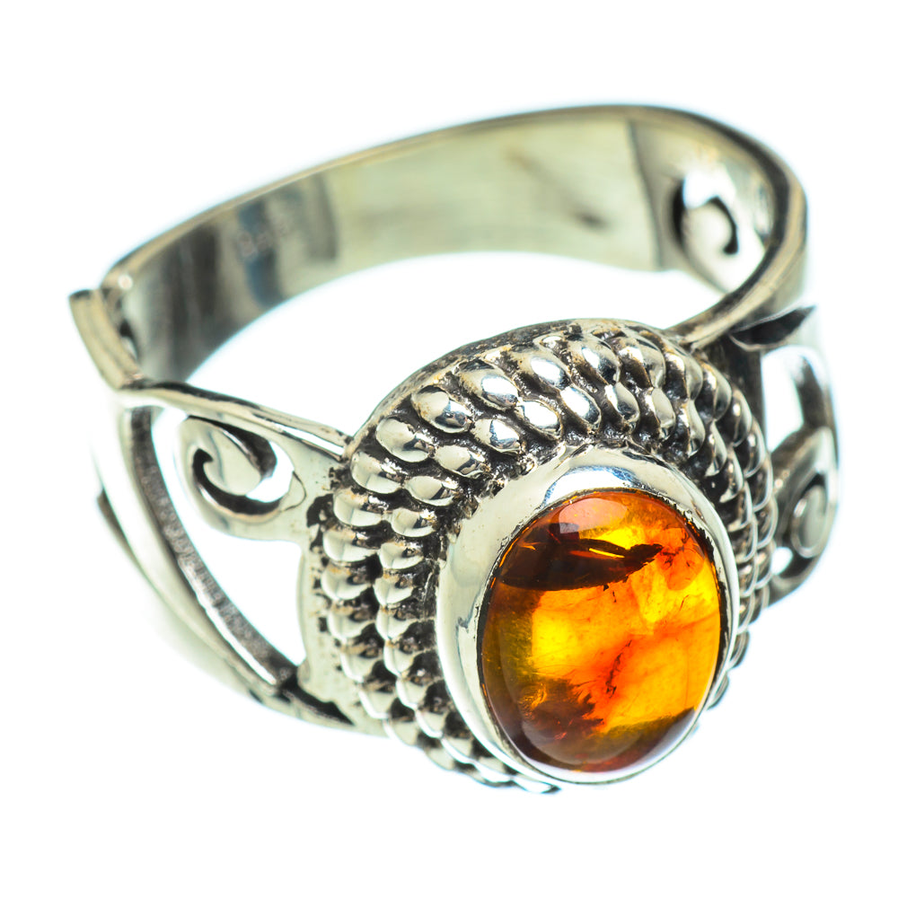 Baltic Amber Rings handcrafted by Ana Silver Co - RING48235