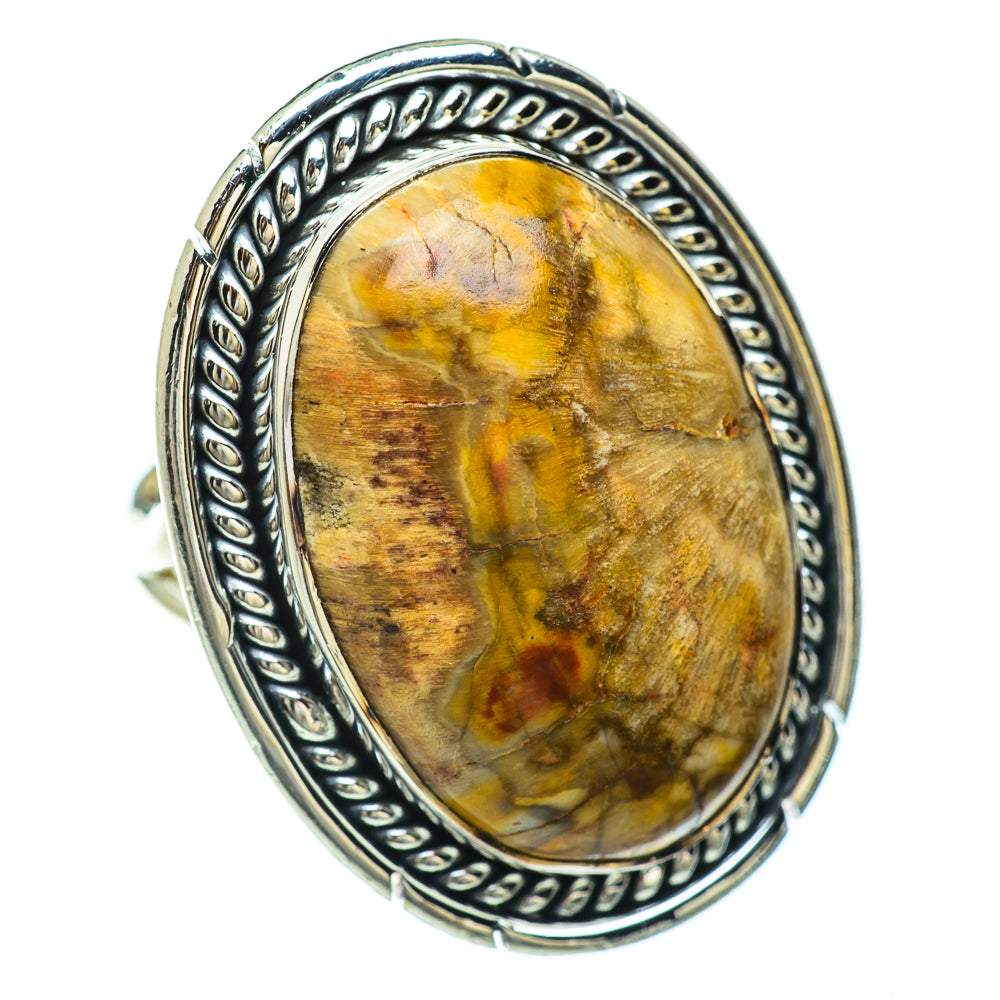 Petrified Wood Rings handcrafted by Ana Silver Co - RING48268
