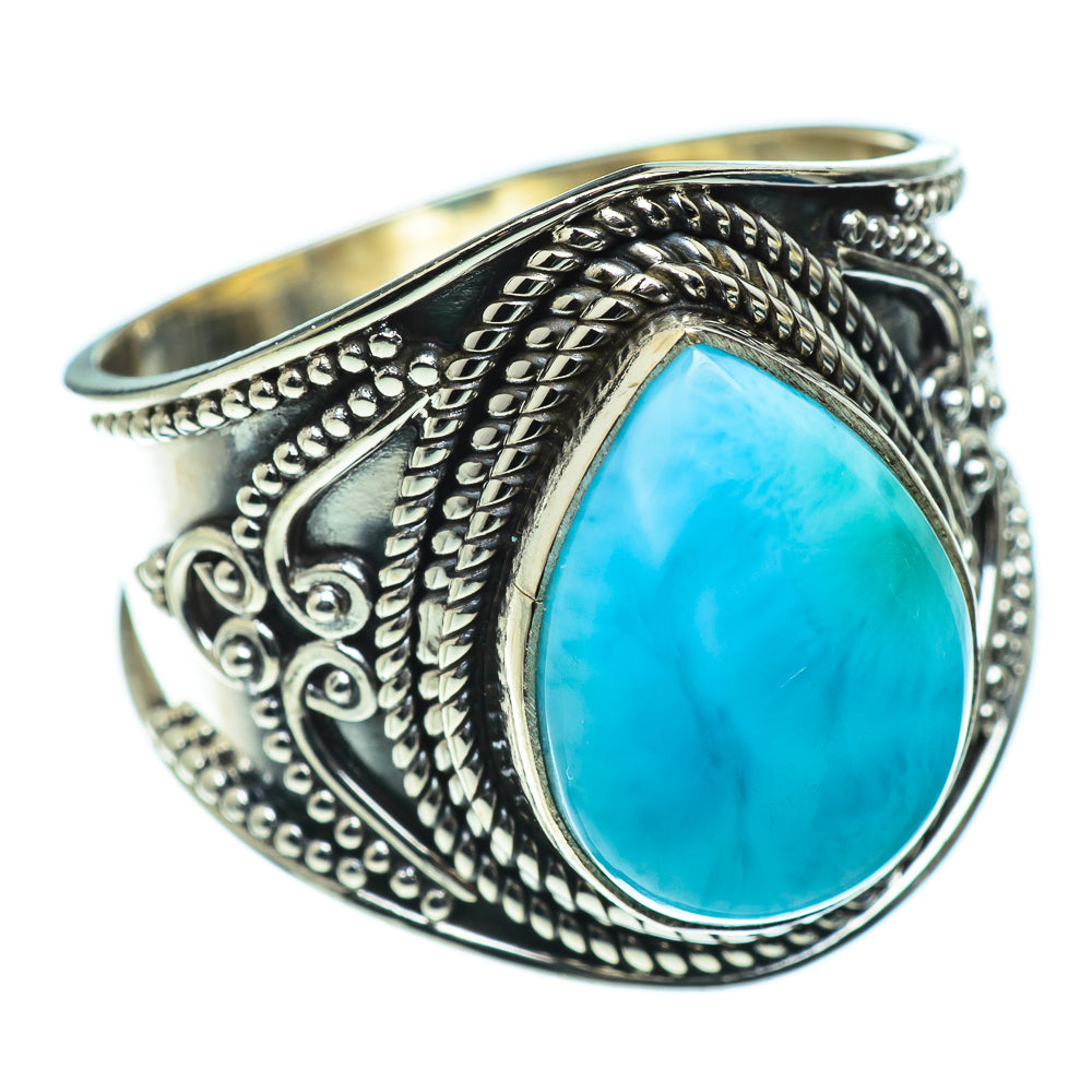 Larimar Rings handcrafted by Ana Silver Co - RING48294